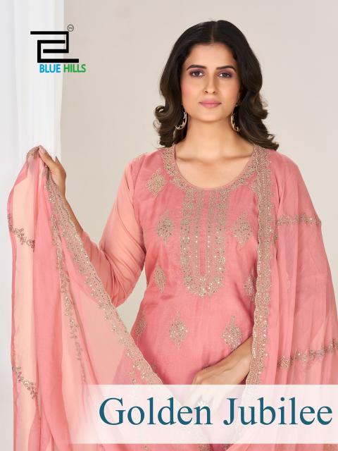 Blue hills golden jubilee designer party wear kurtis wholesale